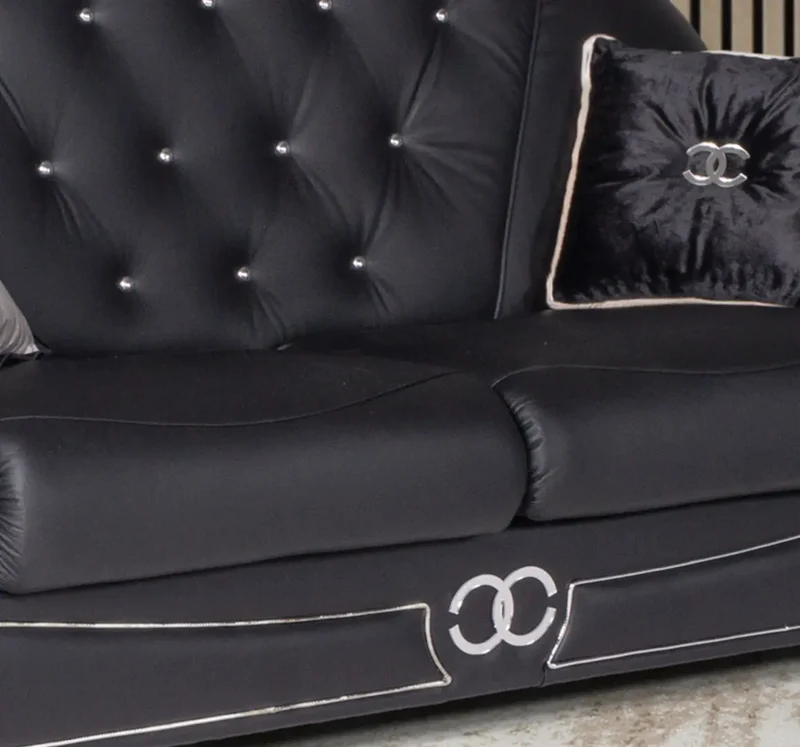 Canapé cuir rouge versace VITA