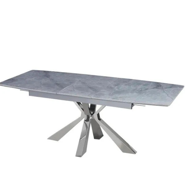 Table à manger - Extensible - Effet marbre - Bianca
