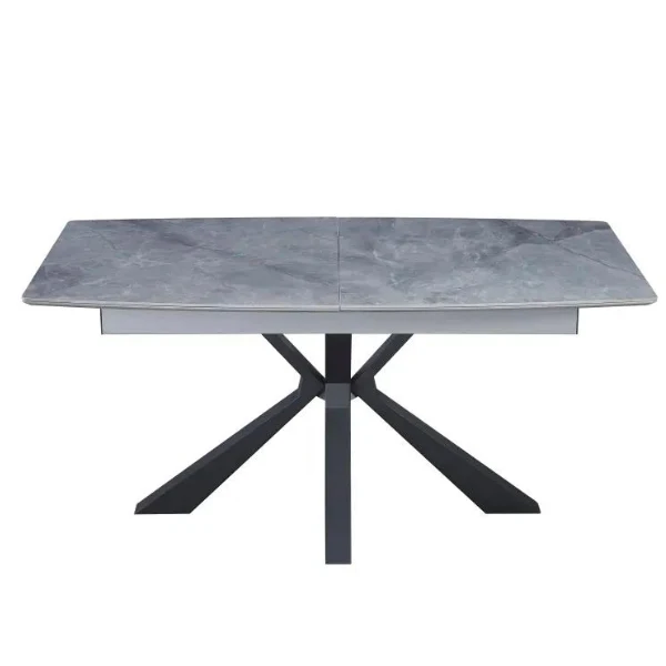 Table à manger - Extensible - Effet marbre - Bianca