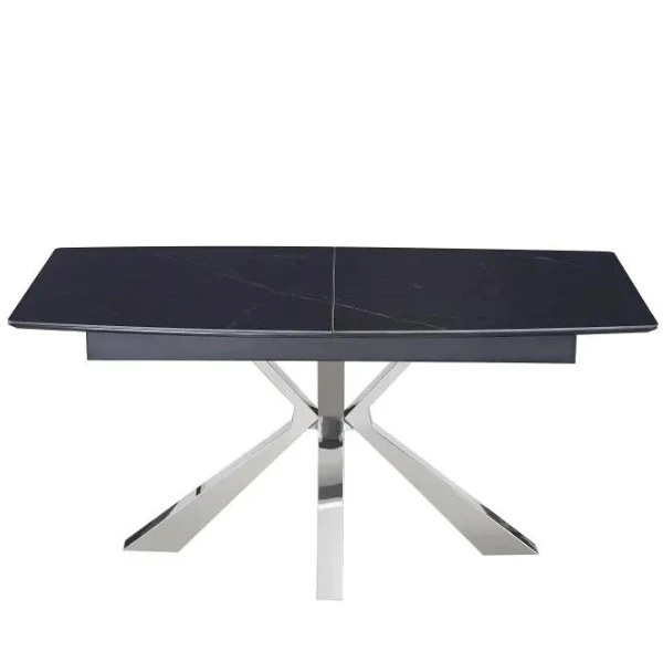 Table à manger - Extensible - Effet marbre - Bianca