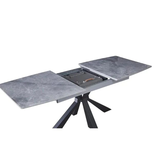 Table à manger - Extensible - Effet marbre - Bianca