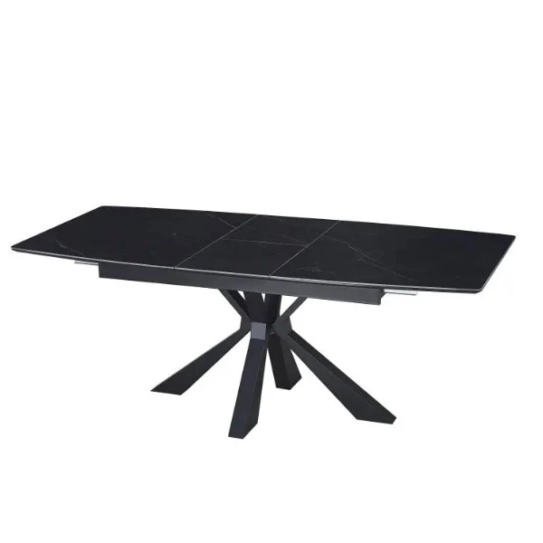 Table à manger - Extensible - Effet marbre - Bianca