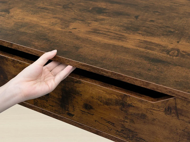 Table basse extensible Raphaël — hauteur ajustable, bois rustique