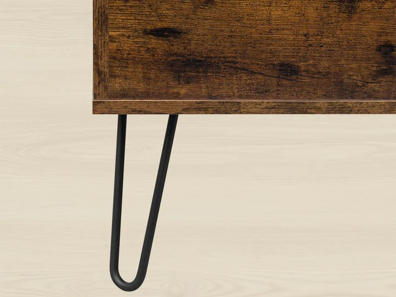 Table basse extensible Raphaël — hauteur ajustable, bois rustique