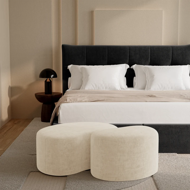 Pouf DUNE 60cm velours