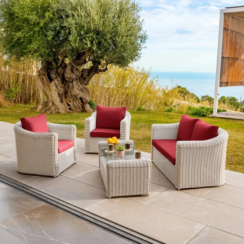 Coussins de remplacement pour salon de jardin Calvi 5 places
