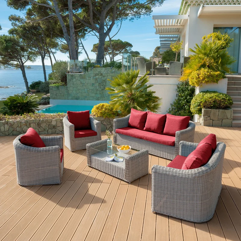 Coussins de remplacement pour salon de jardin Calvi 5 places