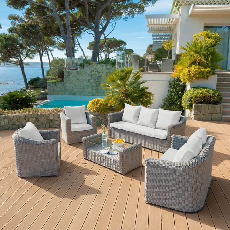 Coussins de remplacement pour salon de jardin Calvi 5 places