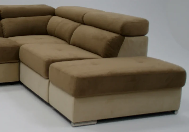 Canapé d'angle modulable convertible choco - Confo