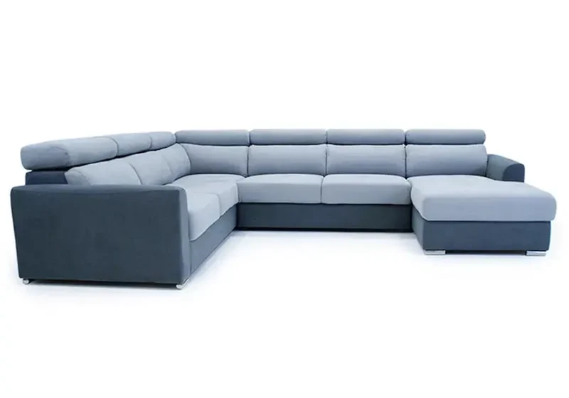 Canapé modulable d'angle convertible gris - Confo
