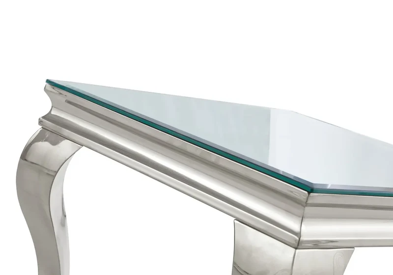 Bout de canapé design miroir argent - Neo