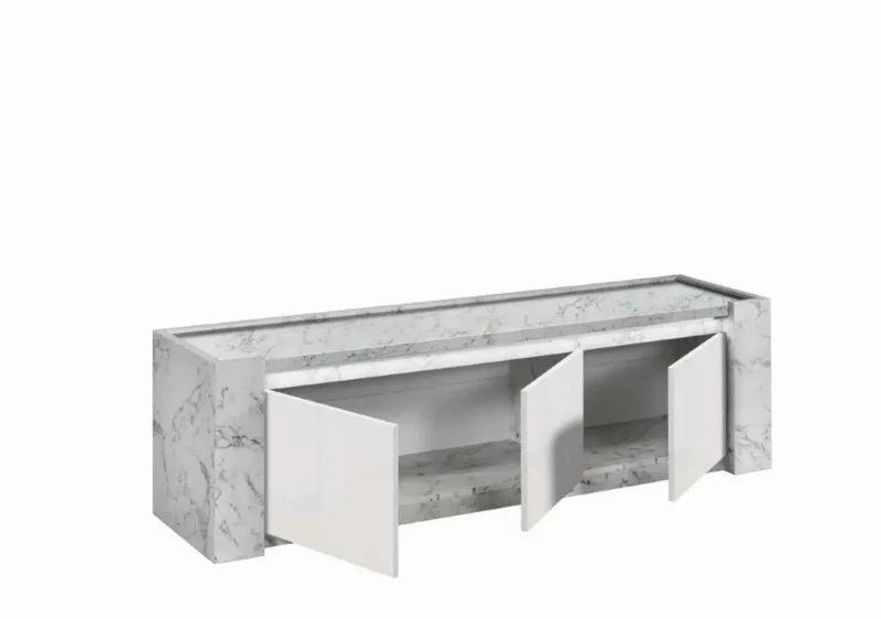 Meubles de séjour laquée led VITTORIA bianca