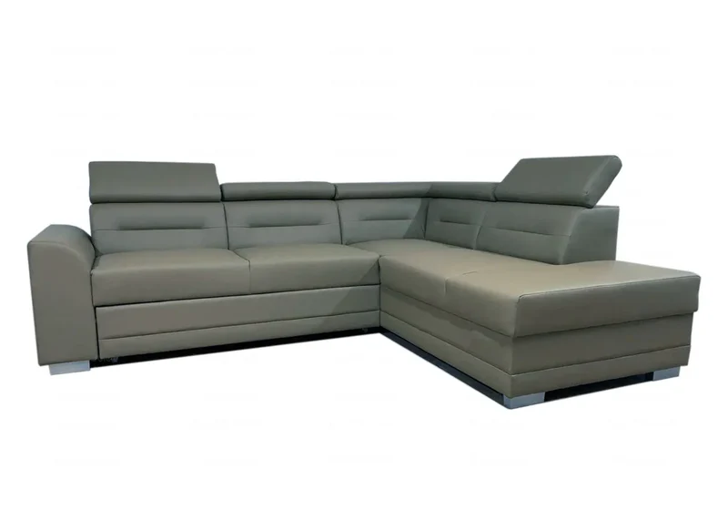 Canapé angle design marron - Tara