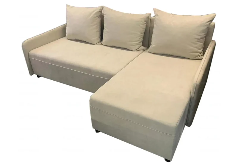 Canapé angle convertible-lit gris - Stely