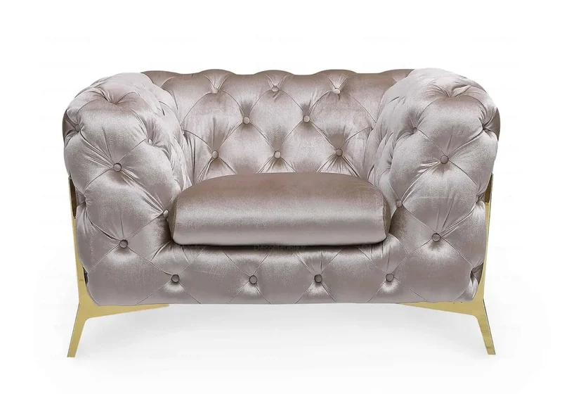 Canapés 3+2+1 chesterfield taupe PACO