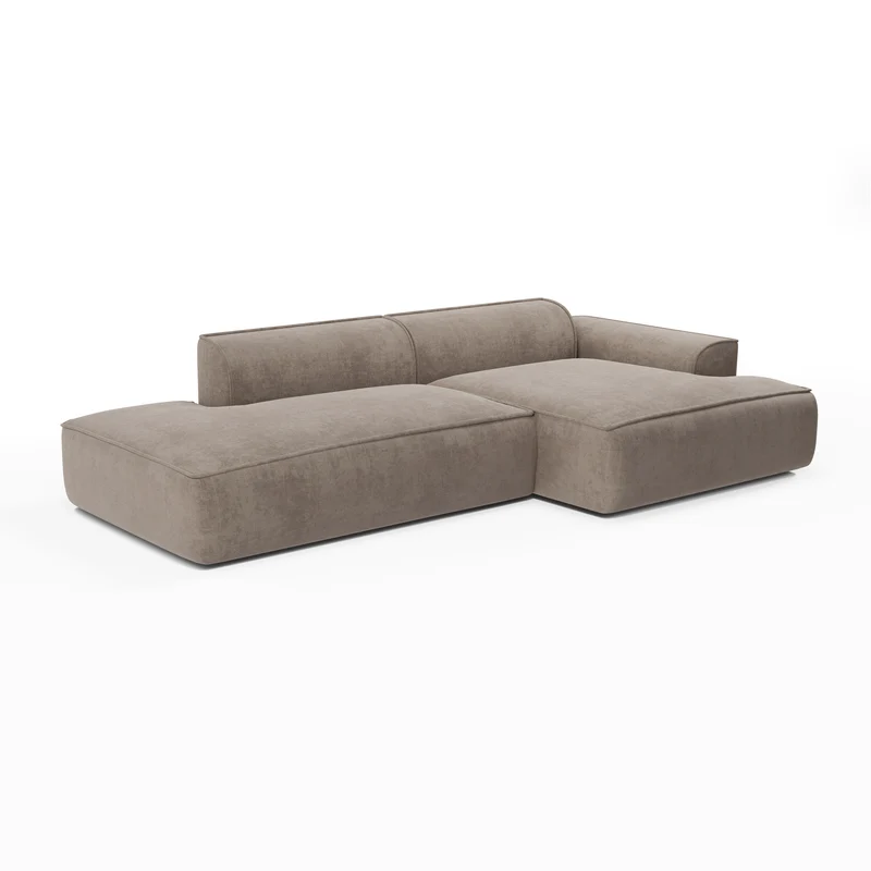 Canapé angle droit 260cm MIA Velours