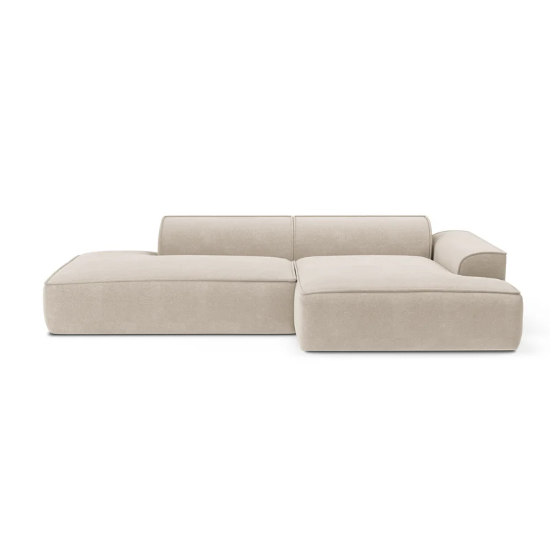 Canapé angle droit 260cm MIA Tissu Tramé