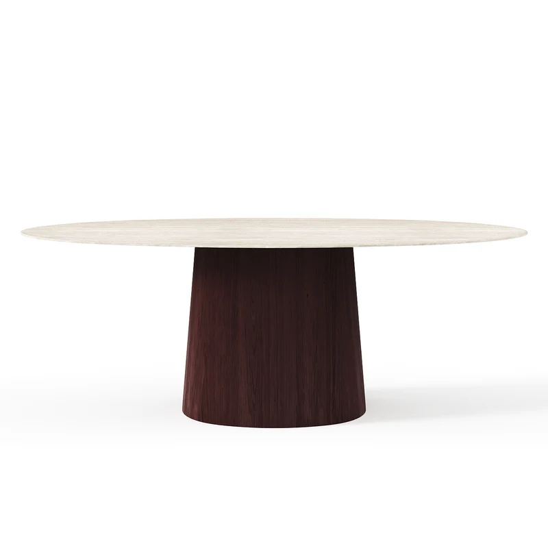 Table à manger ARLO pied noyer 200x90x76cm