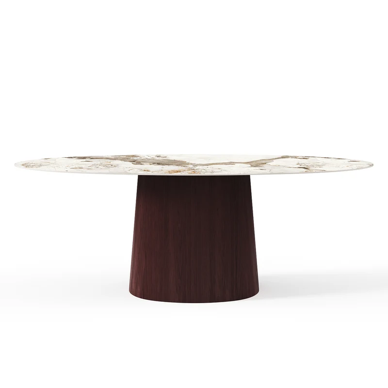 Table à manger ARLO pied noyer 200x90x76cm