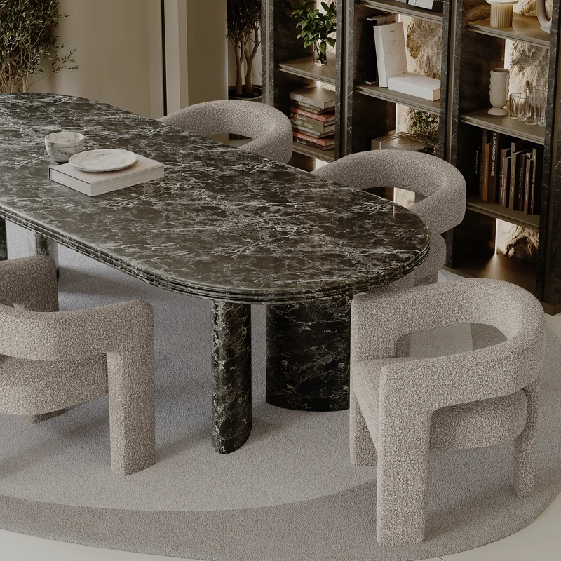 Fauteuil de salle à manger MILA Bouclette
