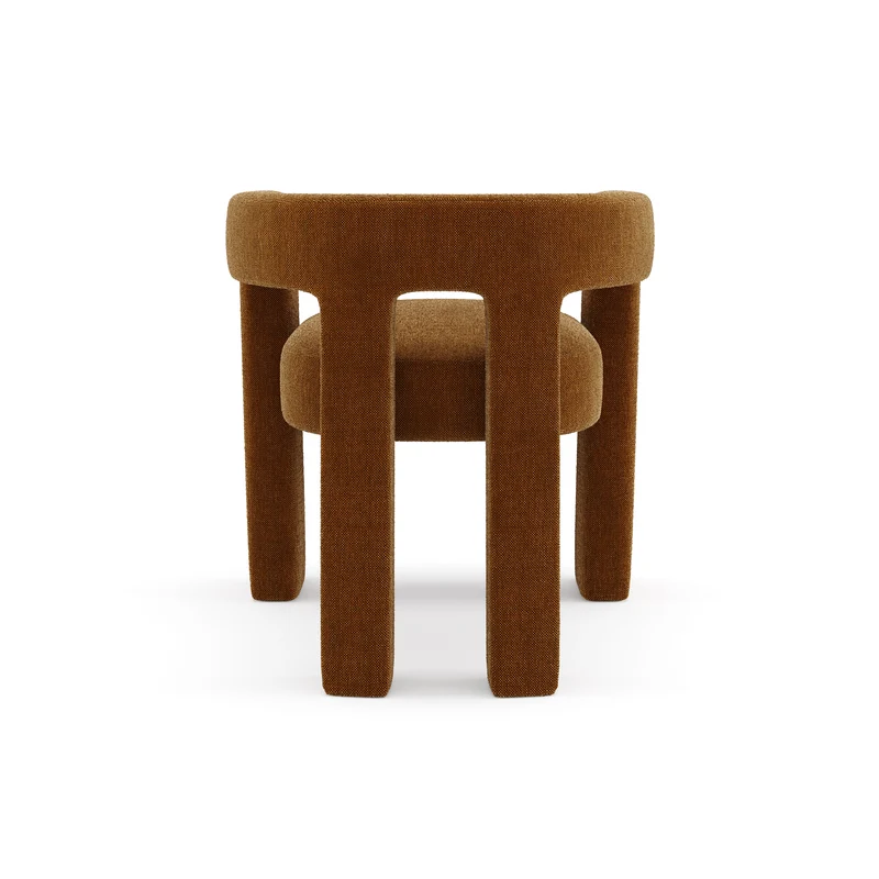 Fauteuil de salle à manger CELIA Tissu tramé