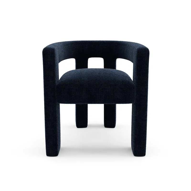 Fauteuil de salle à manger CELIA Tissu tramé