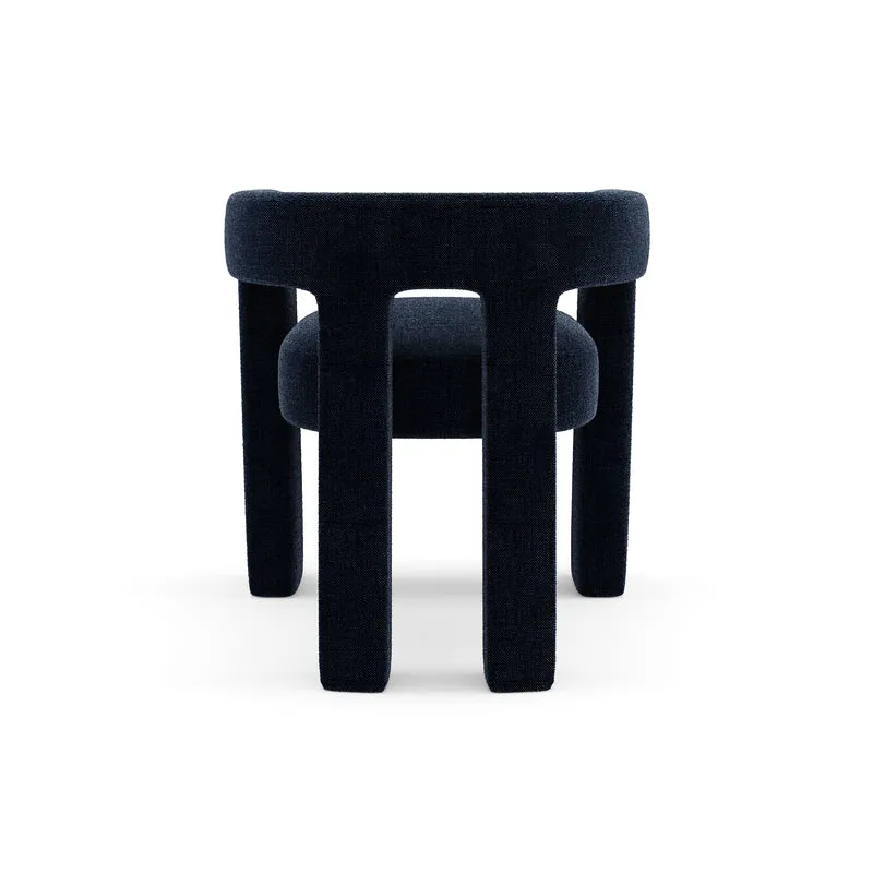 Fauteuil de salle à manger CELIA Tissu tramé
