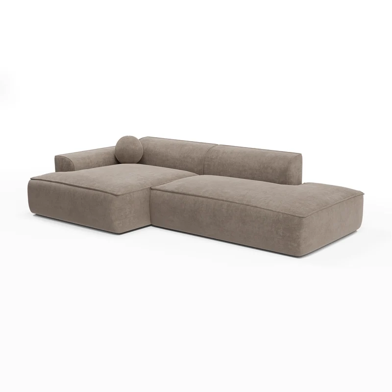Canapé angle gauche 260cm ANIA Velours