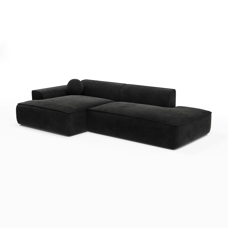 Canapé angle gauche 260cm ANIA Velours