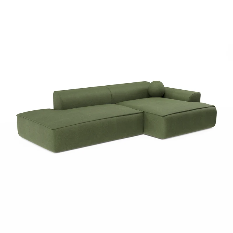 Canapé angle droit 260cm ANIA Tissu tramé