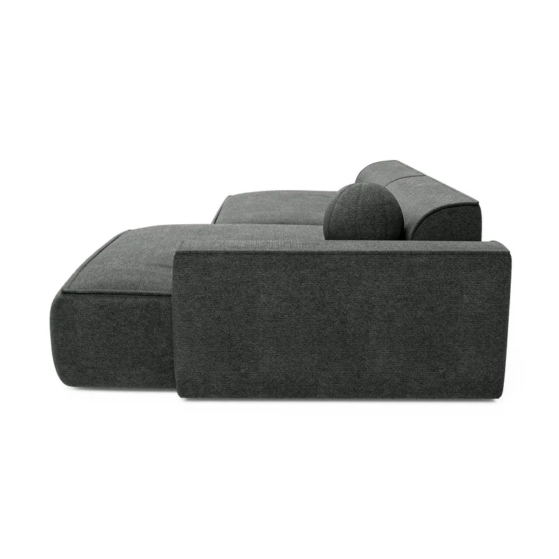 Canapé angle droit 260cm ANIA Tissu tramé