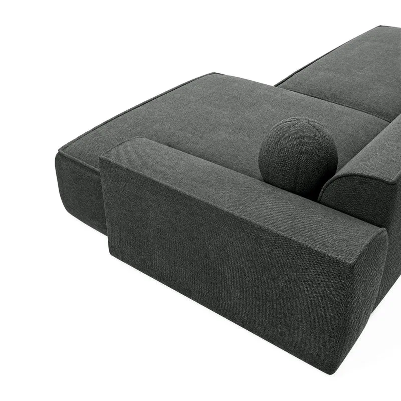 Canapé angle droit 260cm ANIA Tissu tramé