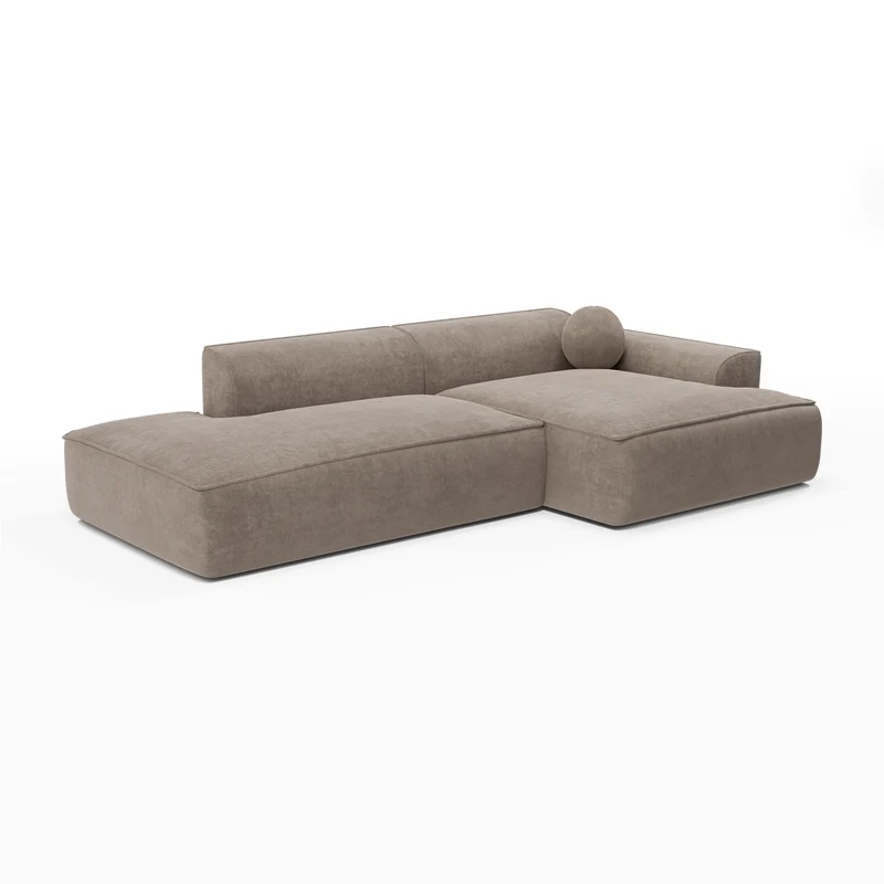 Canapé angle droit 260cm ANIA Velours