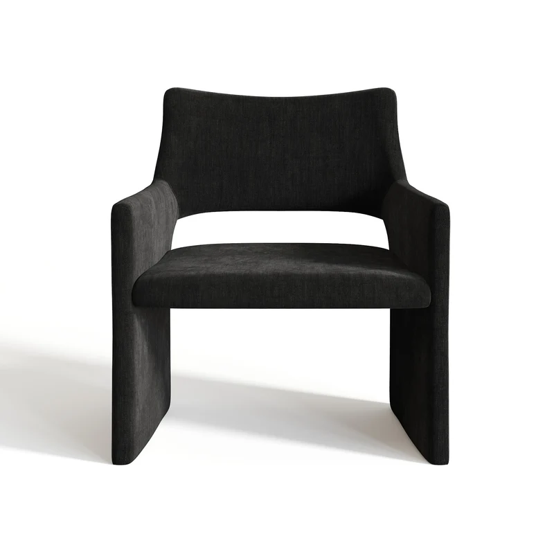 Chaise ZOE Tissu tramé toucher doux
