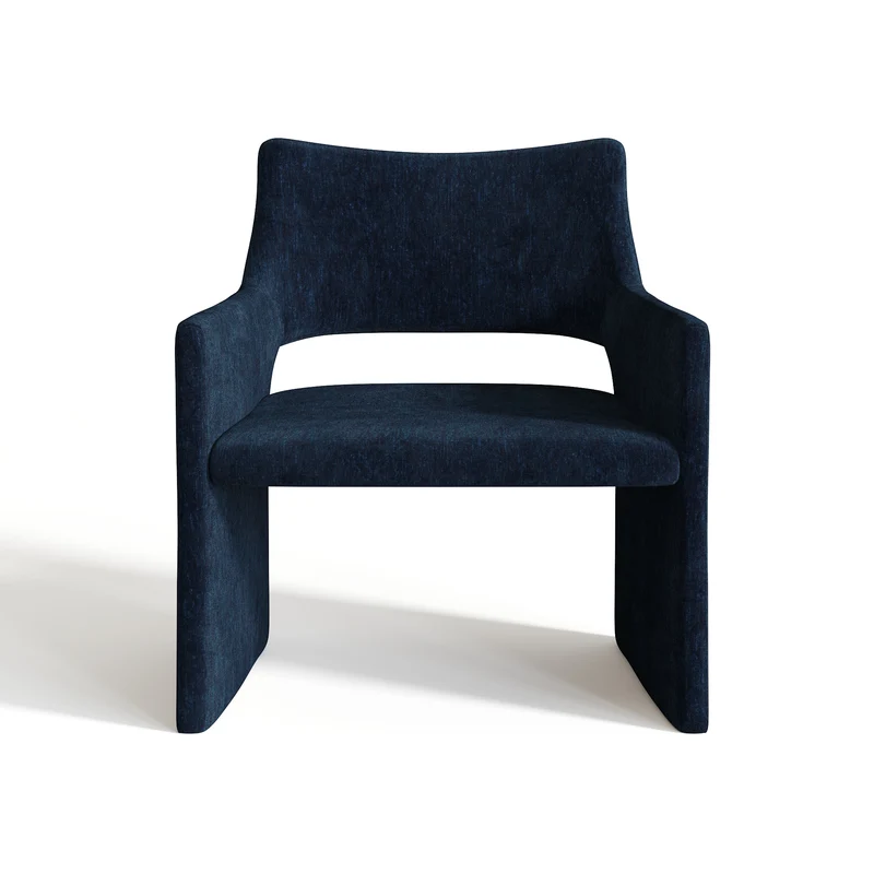 Chaise ZOE Tissu tramé toucher doux