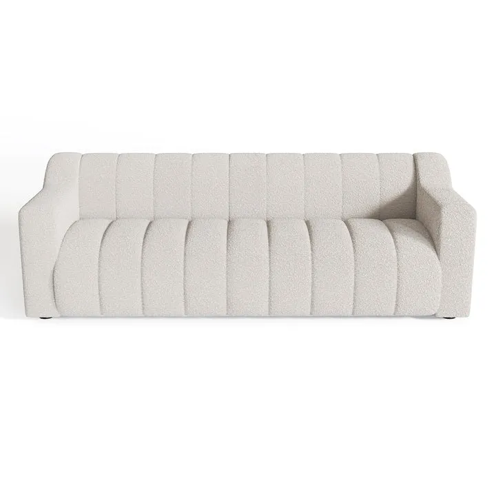 Canapé 3 places PARIS Tissu bouclette
