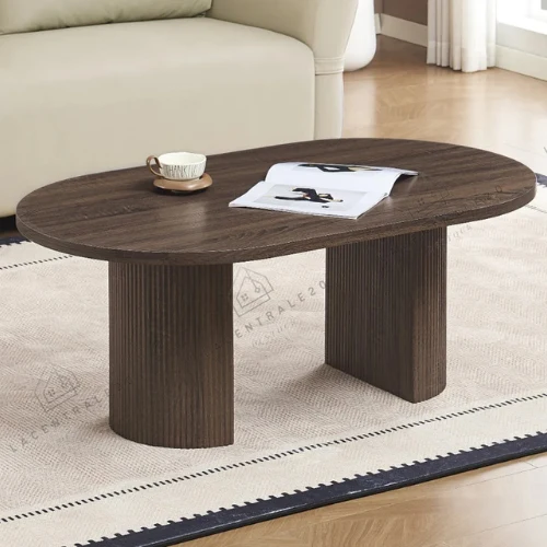 Table Basse - Effet Noyer - Anna
