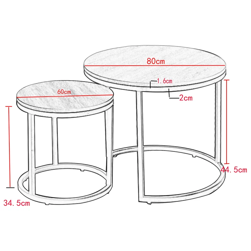 Table basse Marianne — marbre, design contemporain, ronde