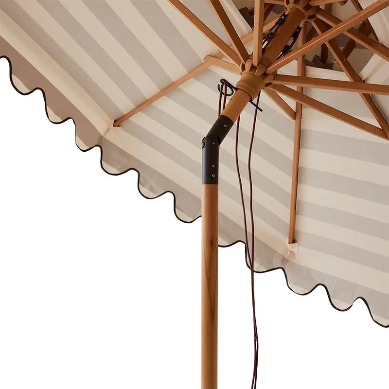 Parasol rayé stracciatella