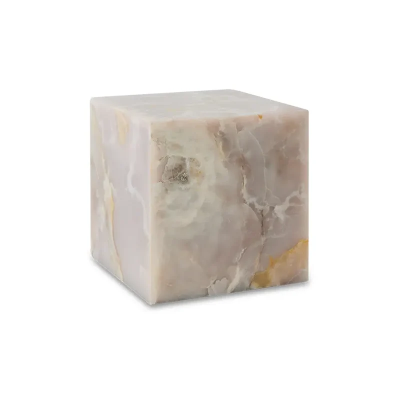 Table basse en Onyx rose