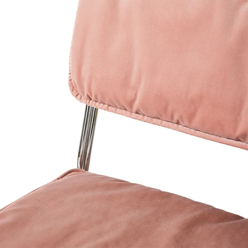 chaise endless velours rose ( (lot de 2)