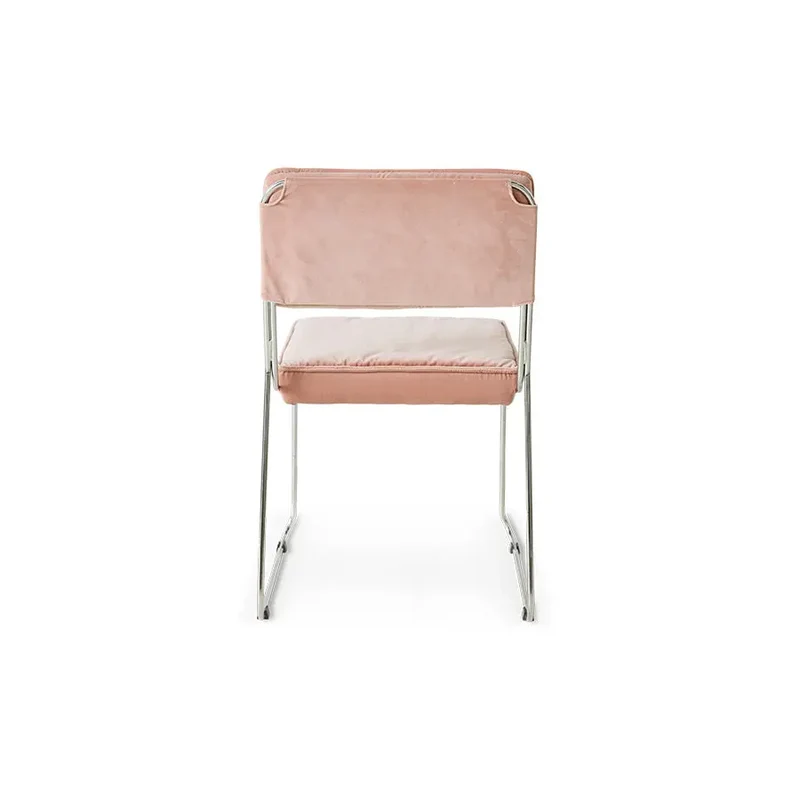 chaise endless velours rose ( (lot de 2)
