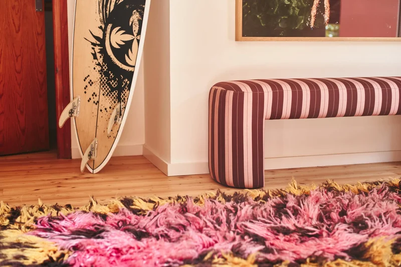 Banc rayé Lobby