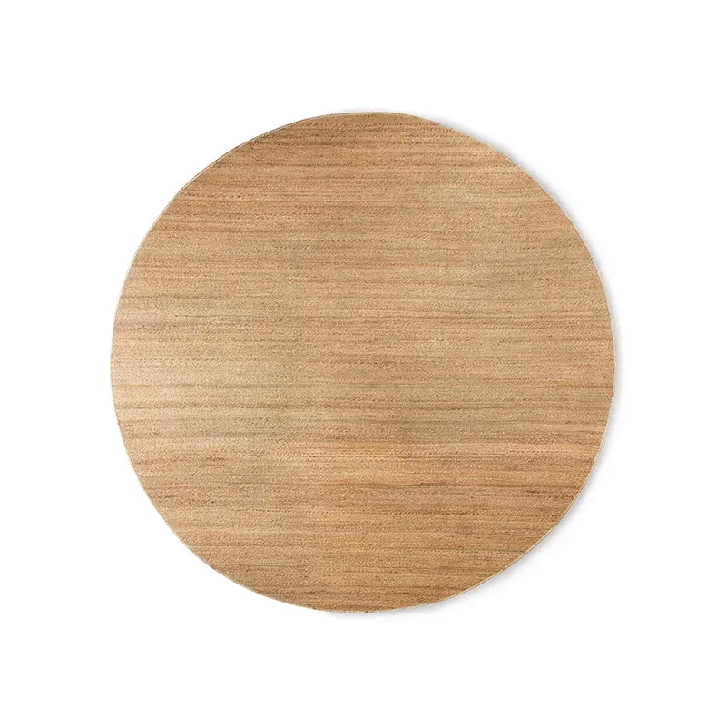 Tapis rond en chanvre