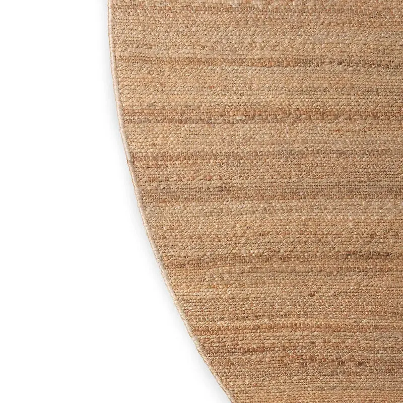 Tapis rond en chanvre