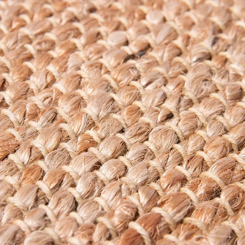 Tapis rond en chanvre