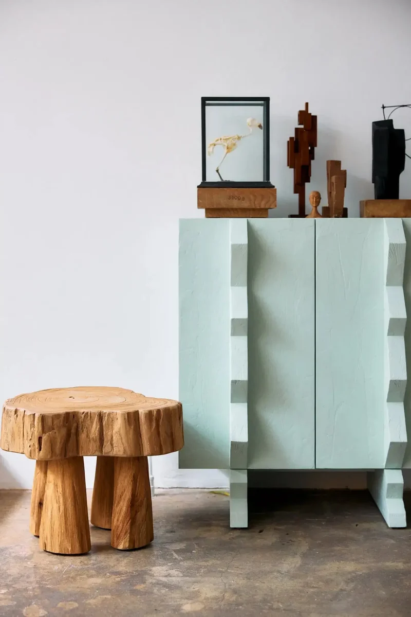 Tabouret en bois Log