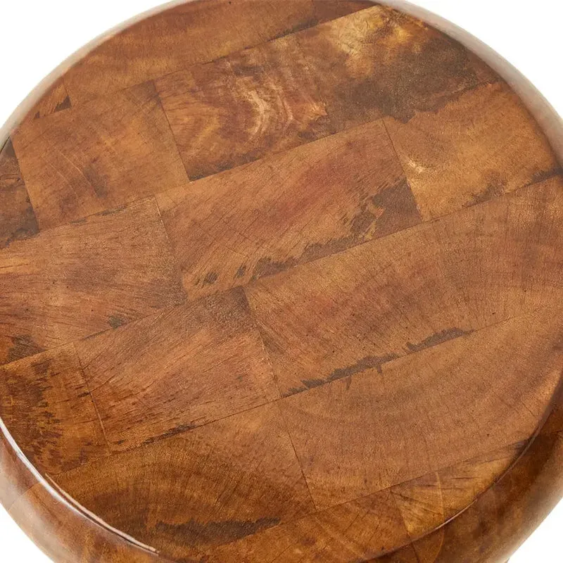 Tabouret en bois chesnut