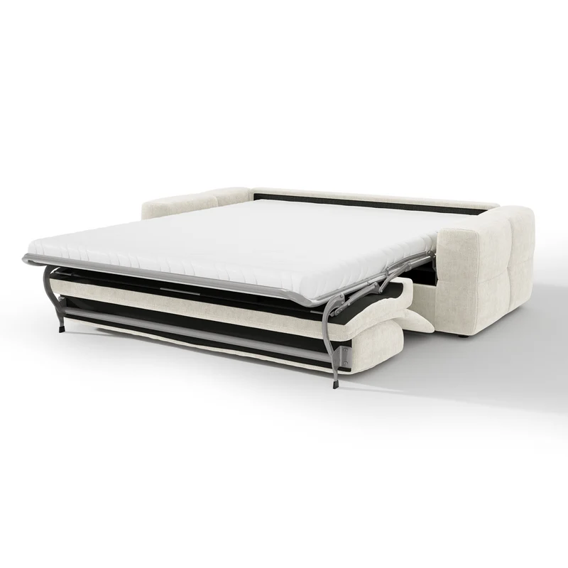 Canapé 3 places convertible SAGA velours texturé