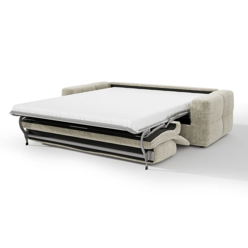 Canapé 3 places convertible SAGA velours texturé